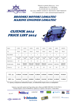 CIJENIK 2014 PRICE LIST 2014