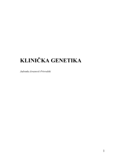 Materijal iz predmeta Klinička genetika