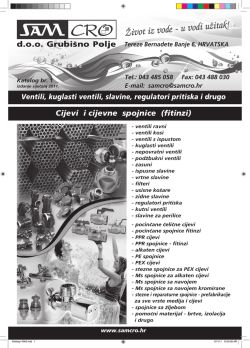 Katalog br.1 - Sam Cro doo