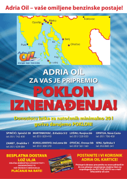 Adria Oil &ndash; va&scaron;e omiljene benzinske postaje!