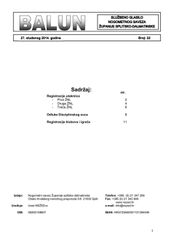 - Balun 22.pdf - Nogometni savez Županije splitsko