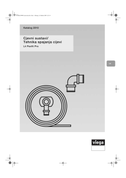 Cjevni sustavi/ Tehnika spajanja cijevi