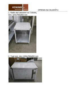 OPREMA NA SKLADI&Scaron;TU