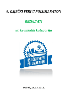 dječje utrke - Osječki polumaraton