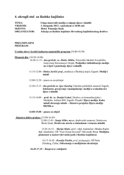 4. okrugli stol za &scaron;kolske knjižnice