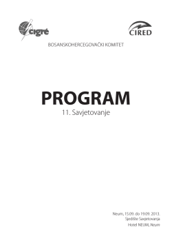 Program 11. savjetovanja (PDF)