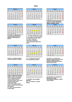kalendar događanja
