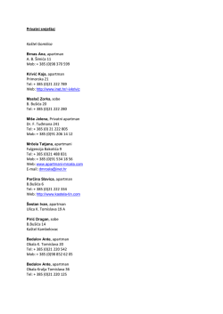 Privatni smje&scaron;taj PDF