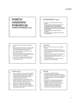 Fobični i anksiozni poremećaji