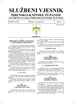 04/11 - &Scaron;ibensko-kninska županija
