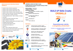 CROSKILLS, BUILD UP Skills Croatia