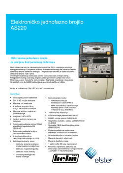 Elektroničko jednofazno brojilo AS220