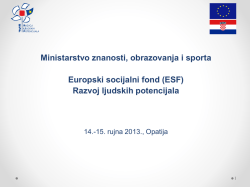 Europski socijalni fond - Medijska pismenost za 21. stoljeće