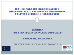 EU Strategija za mlade 2010-2018