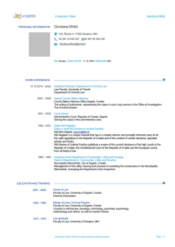 engl. - Univerzitet u Travniku