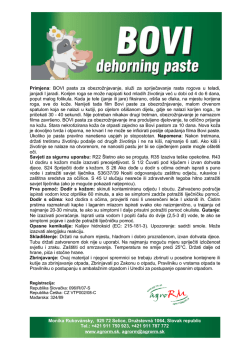 TDS Dehorning paste - HR-4-2011