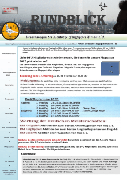 Vereinsorgan der Deutsche Flugtippler Union e.V. .