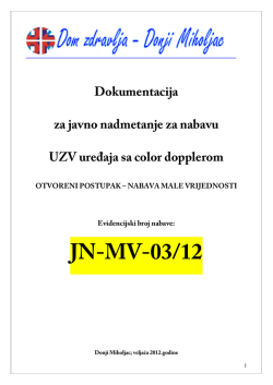 JN-MV-03/12 - Dom zdravlja Donji Miholjac