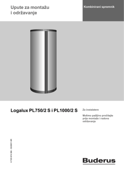 Upute za montažu i održavanje Logalux PL750/2 S i