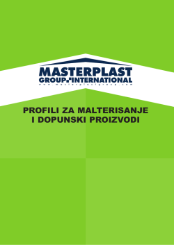 PROFILI ZA MALTERISANJE I DOPUNSKI PROIZVODI