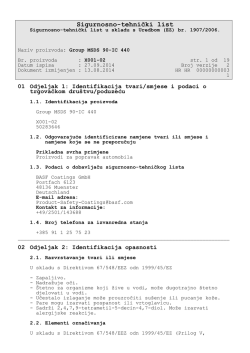 Sigurnosno-tehnički list