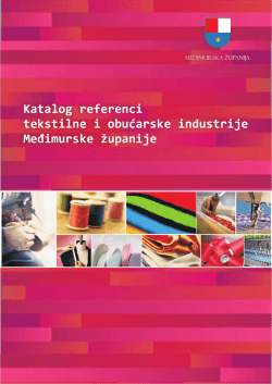Katalog referenci tekstilne i obućarske industrije Međimurske