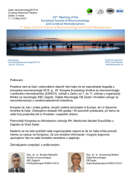 20th Meeting of the European Society of Neurosonology and