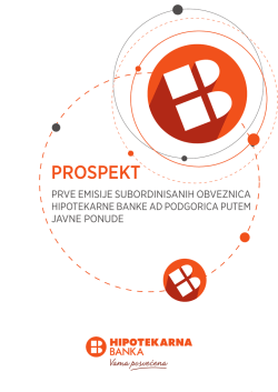 PROSPEKT - Hipotekarna Banka