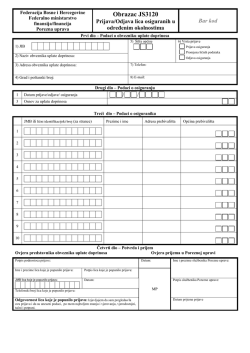 Obrazac JS3120 - AESC doo Zenica