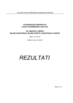 Kvarnerska - Rezultati - KONACNO