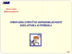 provjera stručne osposobljenosti djelatnika auto&scaron;kola