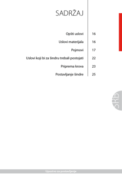 Kako ugraditi &scaron;indru