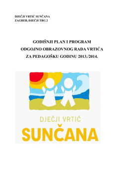 Cjeloviti godi&scaron;nji plan 13-14