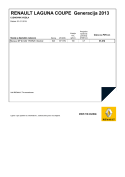 Aktuelni cjenovnik (PDF)