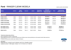Ranger Cjenik 2014 Q3