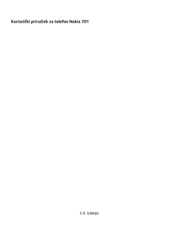 Korisnički priručnik za telefon Nokia 701