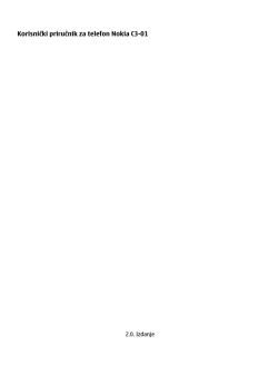 Korisnički priručnik za telefon Nokia C3-01