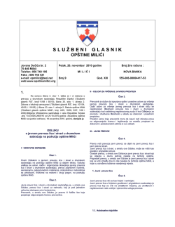 S L U Ž B E N I	 G L A S N I K