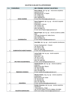 SAVJETNIK ZA MLADE POLJOPRIVREDNIKE R.br