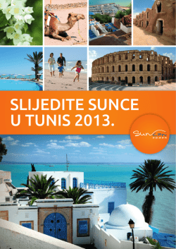 SLIJEDITE SUNCE U TUNIS 2013.