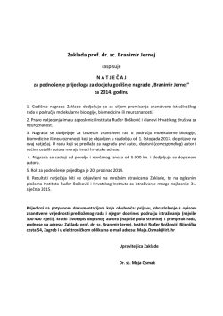 Zaklada prof. dr. sc. Branimir Jernej