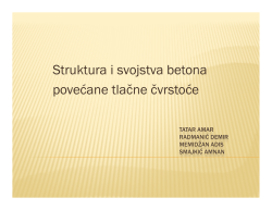 Struktura i svojstva betona povećane tlačne čvrstoće