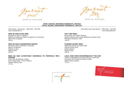 Hotel Milenij – Restaurant Argonauti