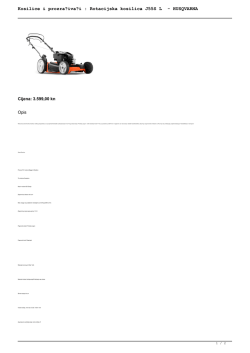 Kosilice i prozračivaći : Rotacijska kosilica J55S L
