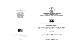 Sport, tjelesna aktivnost i zdravlje