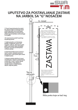 Uputstvo za postavljanje zastave na jarbol L nosac