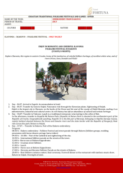 1) PONUDA ZA HOTEL: - Fortuna Travel DMC