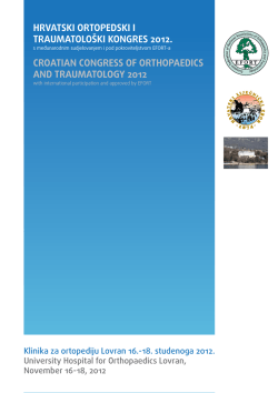 Program HOK2012 - Hrvatsko dru&scaron;tvo za rijetke bolesti