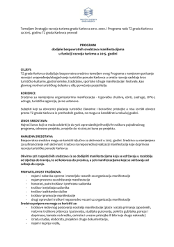 PROGRAM dodjele bespovratnih sredstava