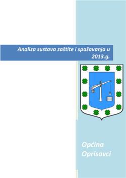 Analiza sustava za&scaron;tite i spa&scaron;avanja u 2013.g.